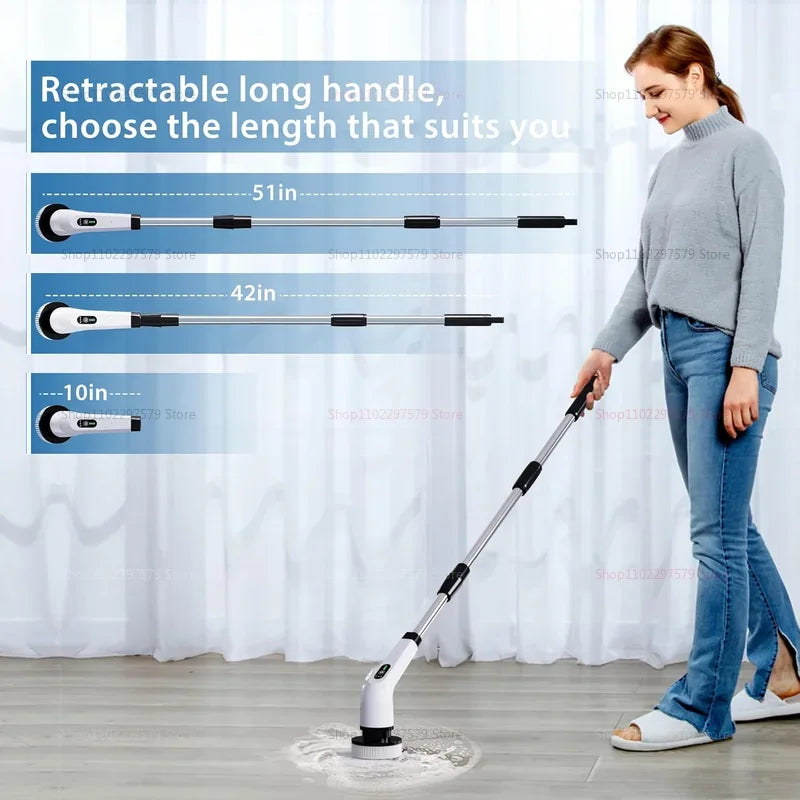 ATMDOG 9 In 1 Electric Spin Scrubber Cordless Cleaning Brush