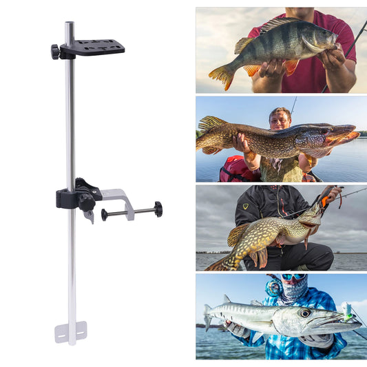 Fish Finder Mount, Portable Transducer Fish Finder Bracket 360 Adjustable Rotating, Bracket for Boat Canoes