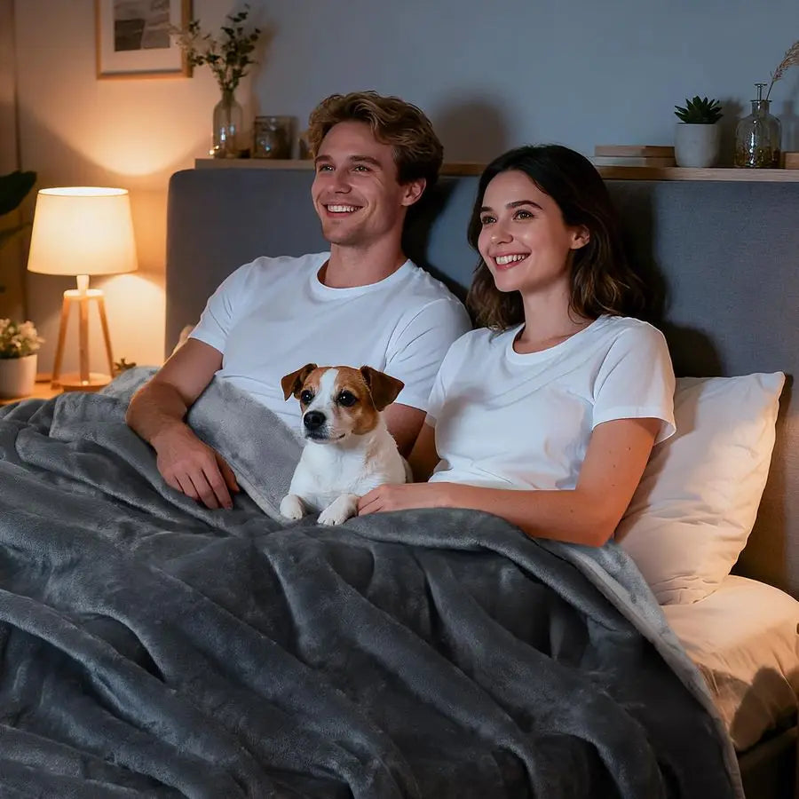 Waterproof Reversible Flannel Bed Blanket for Pets and Home Use