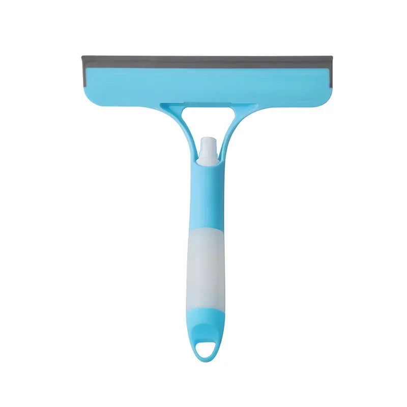 3 In 1 Glass Cleaning Squeegee With Spray Bottle Set