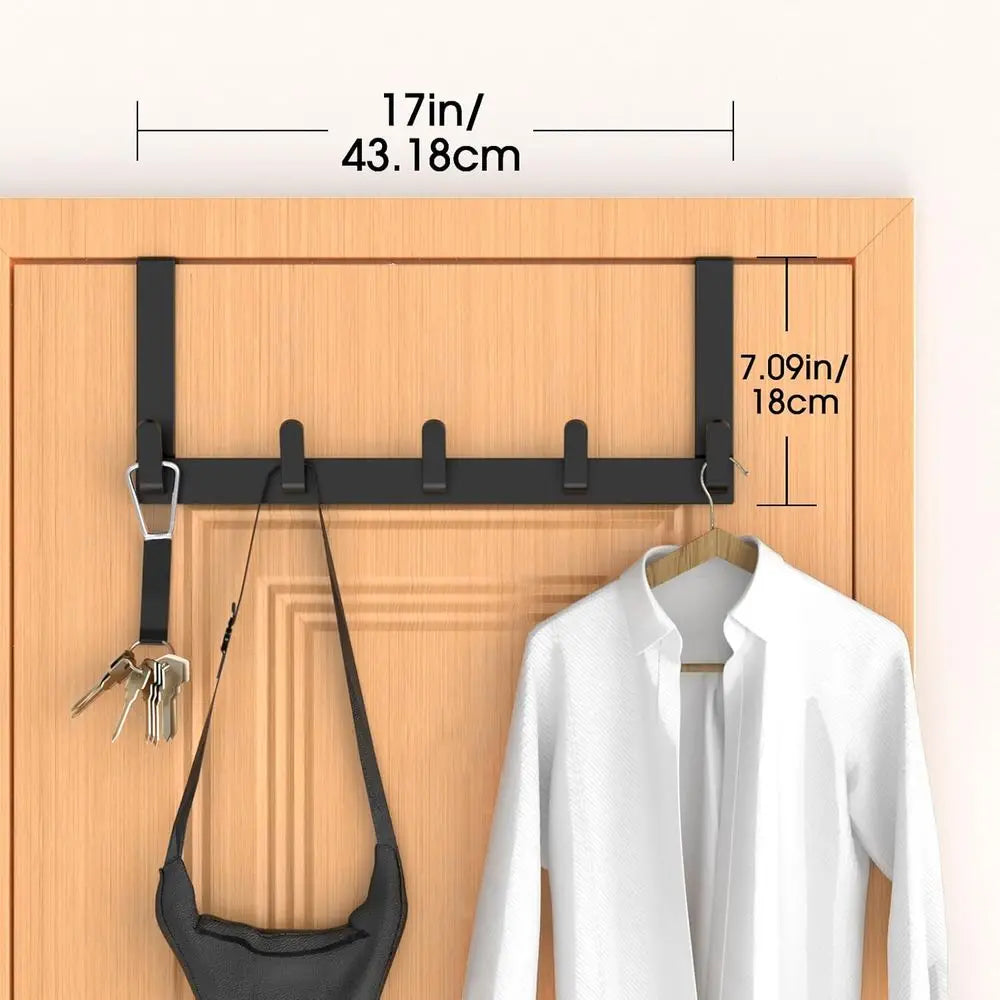 Over-The-Door Movable Towel Rack and Bath Organizer Heavy Duty