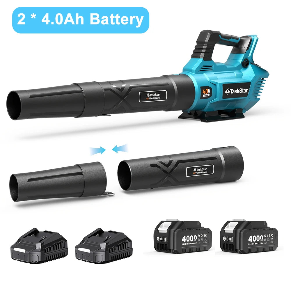 TaskStar 40V Electric Air Blower With Dual 4.0Ah Batteries