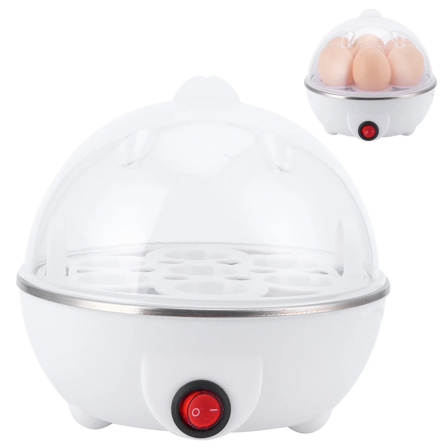 Romellar Electric Egg Cooker Multifunctional Poacher Kitchen Appliance