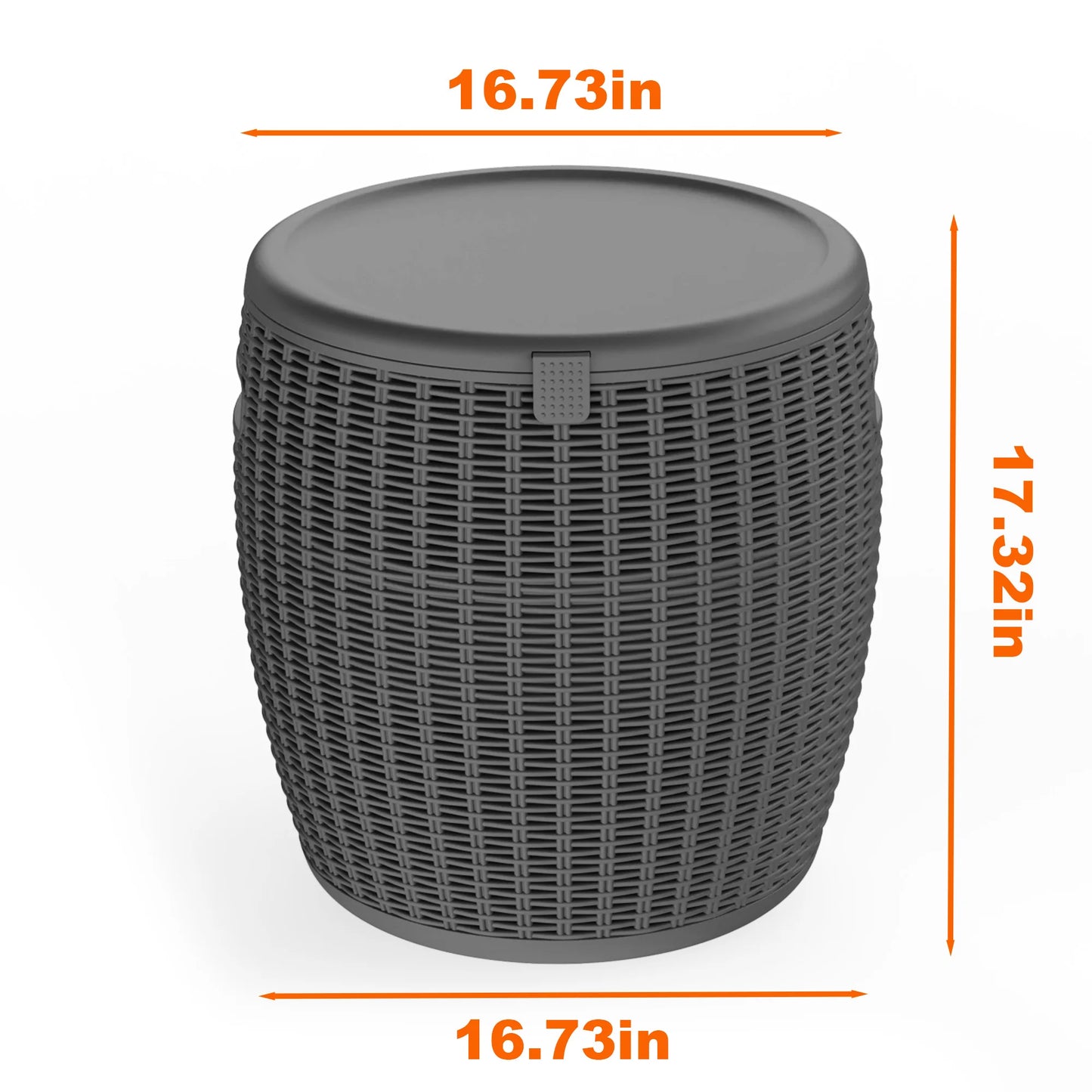 Rattan Texture Resin Ice Cooler Bucket For Outdoor Backyard Parties