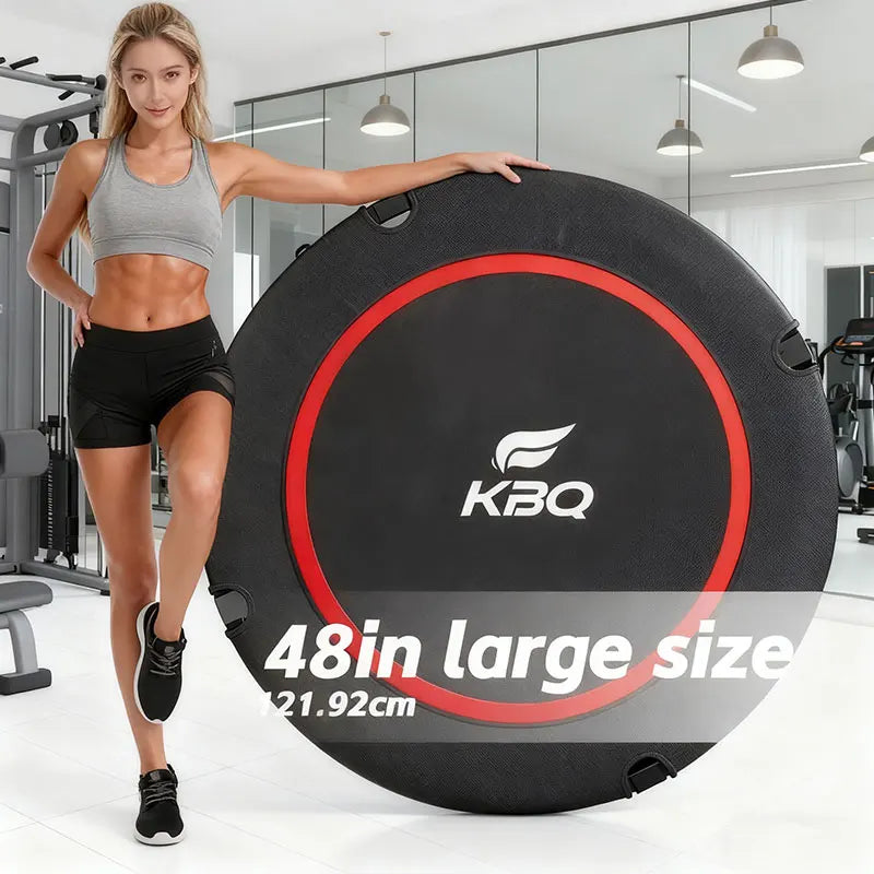 Foldable Indoor Outdoor Fitness Trampoline With Adjustable Handles 661lbs