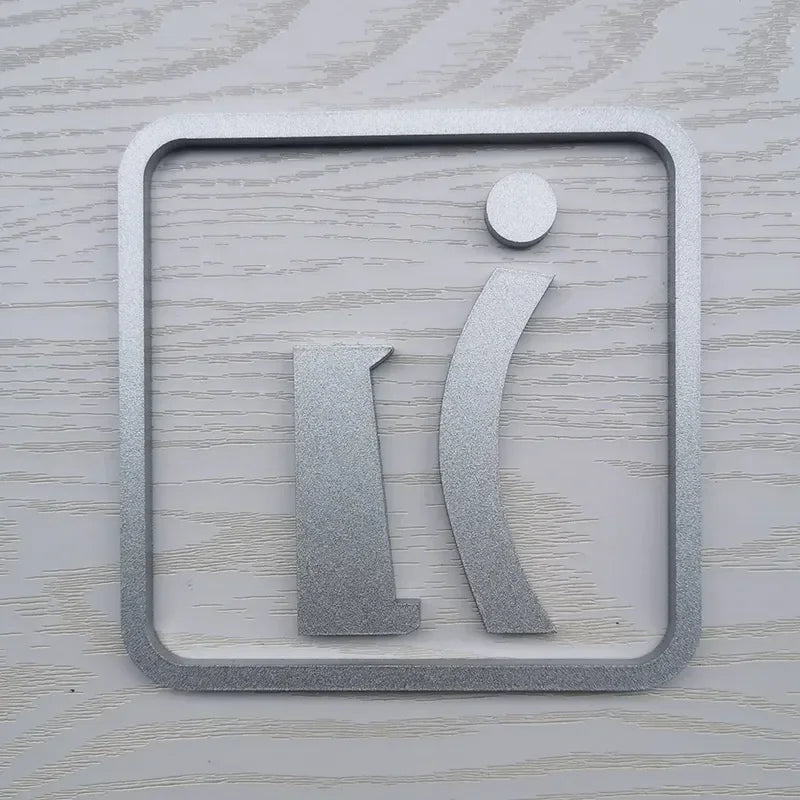 Creative Bathroom Signage Acrylic Shopping Malls Hotels Bathroom Restroom Toilet Squatting Sitting Door Stickers Prompt Signs