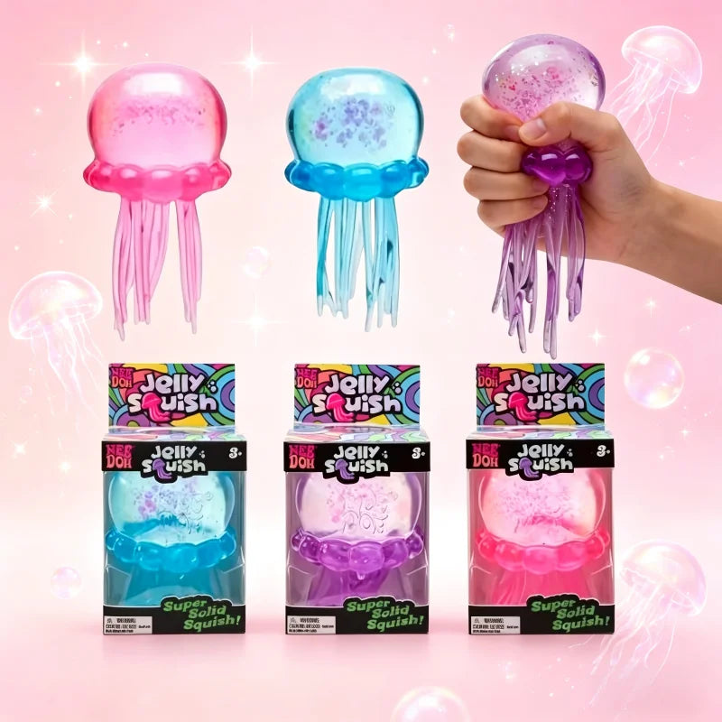 Nee Doh Jellyfish Squishy Toy Fidget Stress Relief