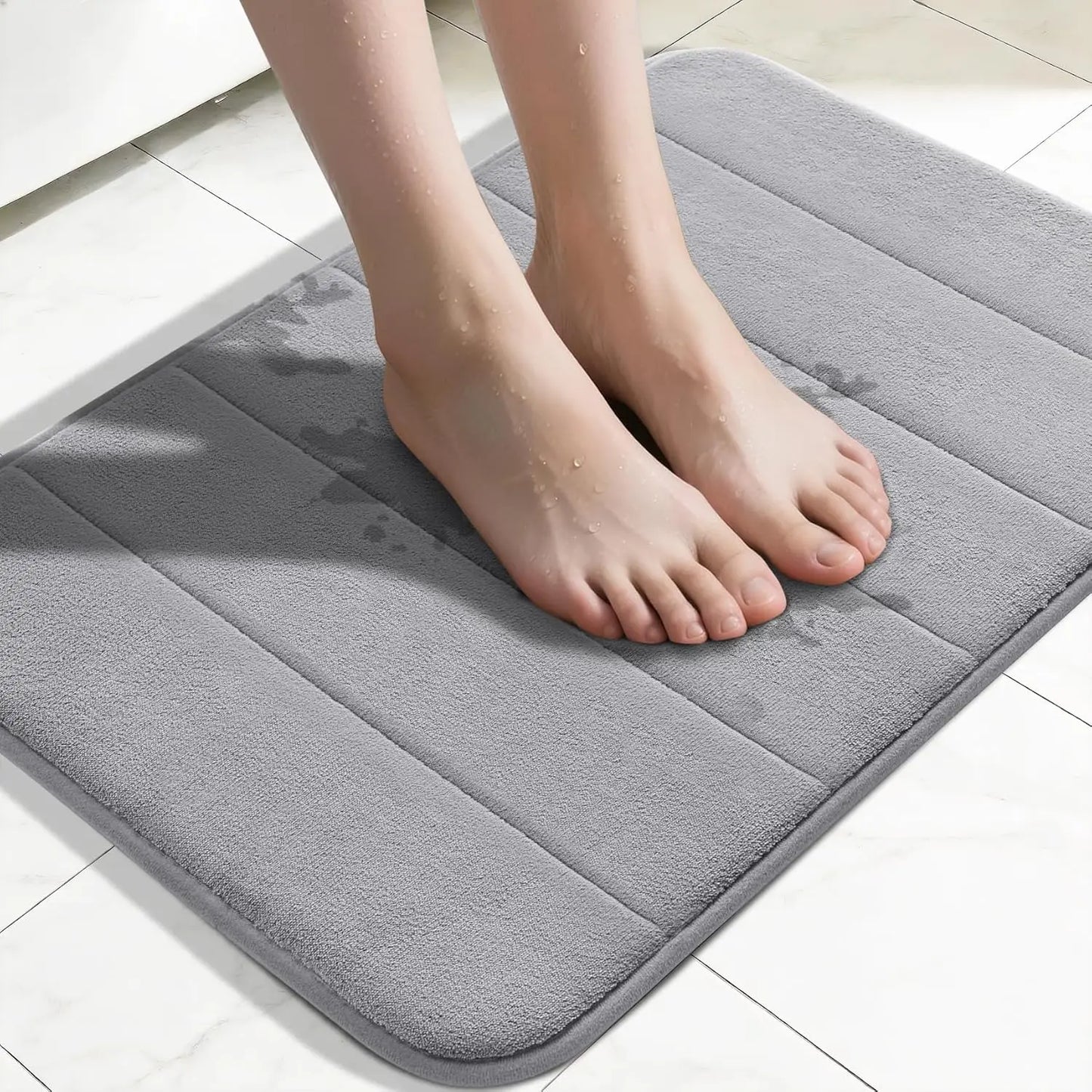 Memory Foam Bath Mat, Non Slip, Quick Dry, Machine Washable