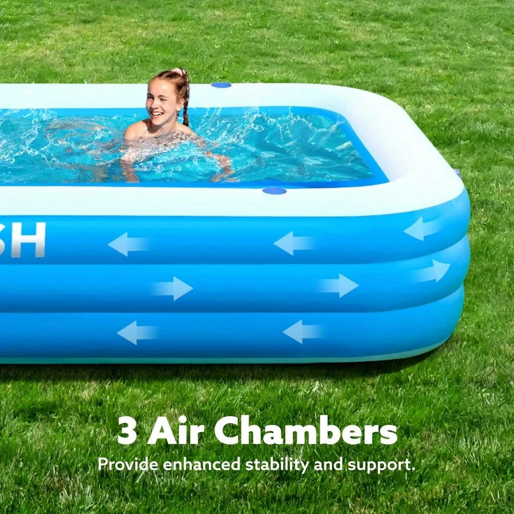 Joyfy Family Inflatable Pool For Backyard Water Parties
