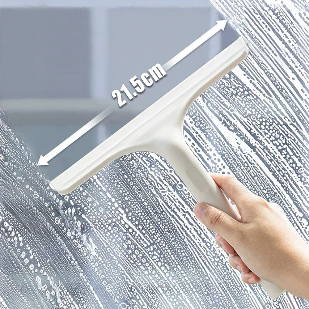 3 In 1 Glass Cleaning Squeegee With Spray Bottle Set