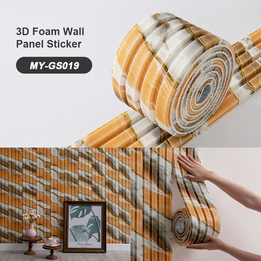 SXP Foam Wall Panel 3D Self-Adhesive Skirting Board