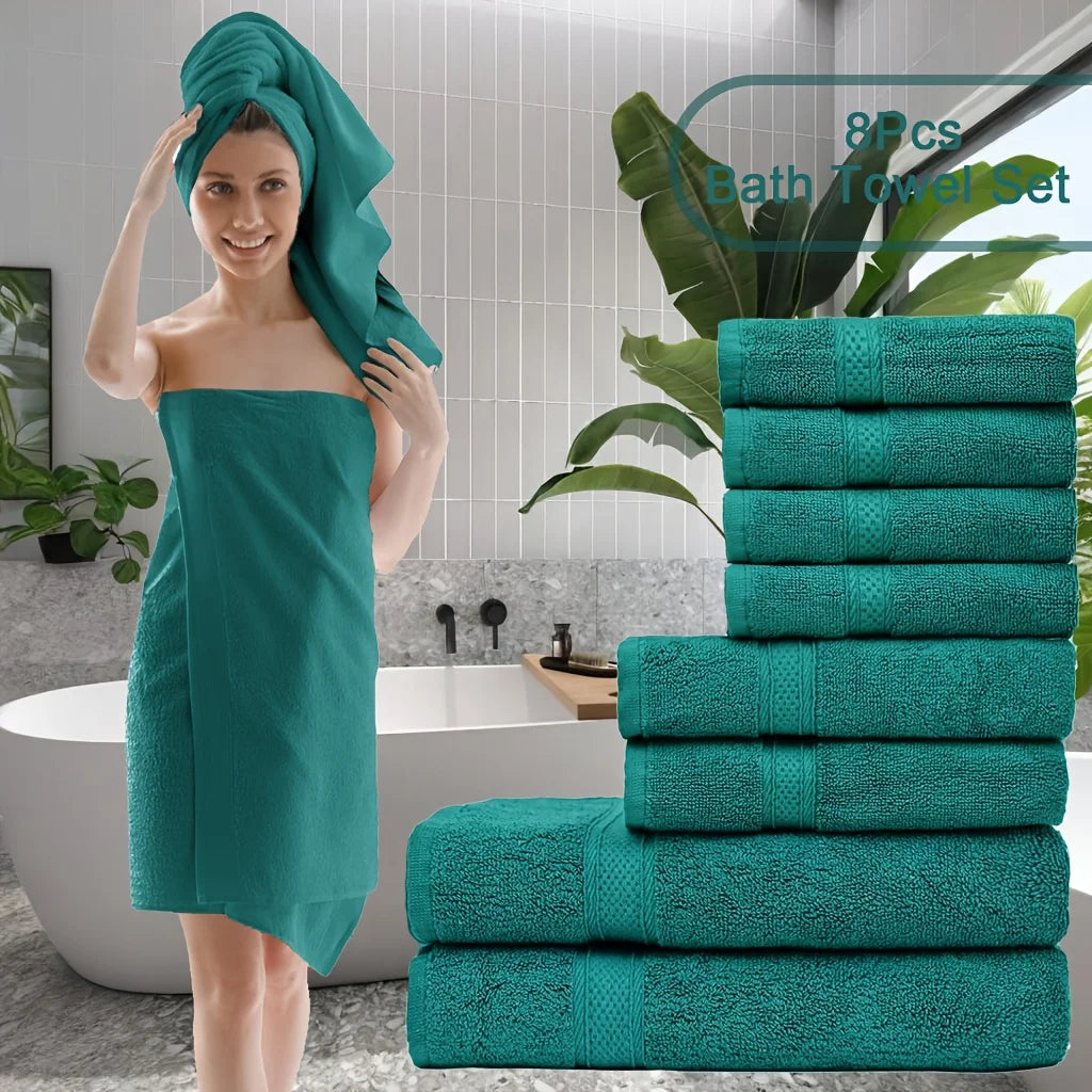 UTOPANTICA Premium Towels Set 8 Towels 600 GSM