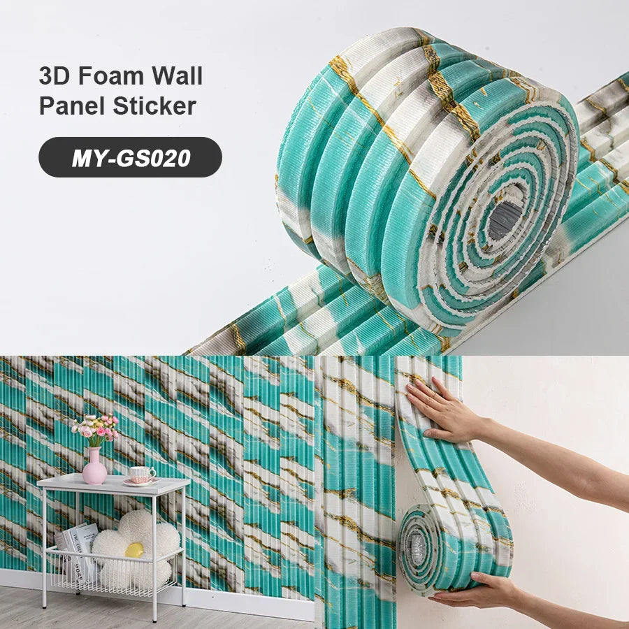 SXP Foam Wall Panel 3D Self-Adhesive Skirting Board