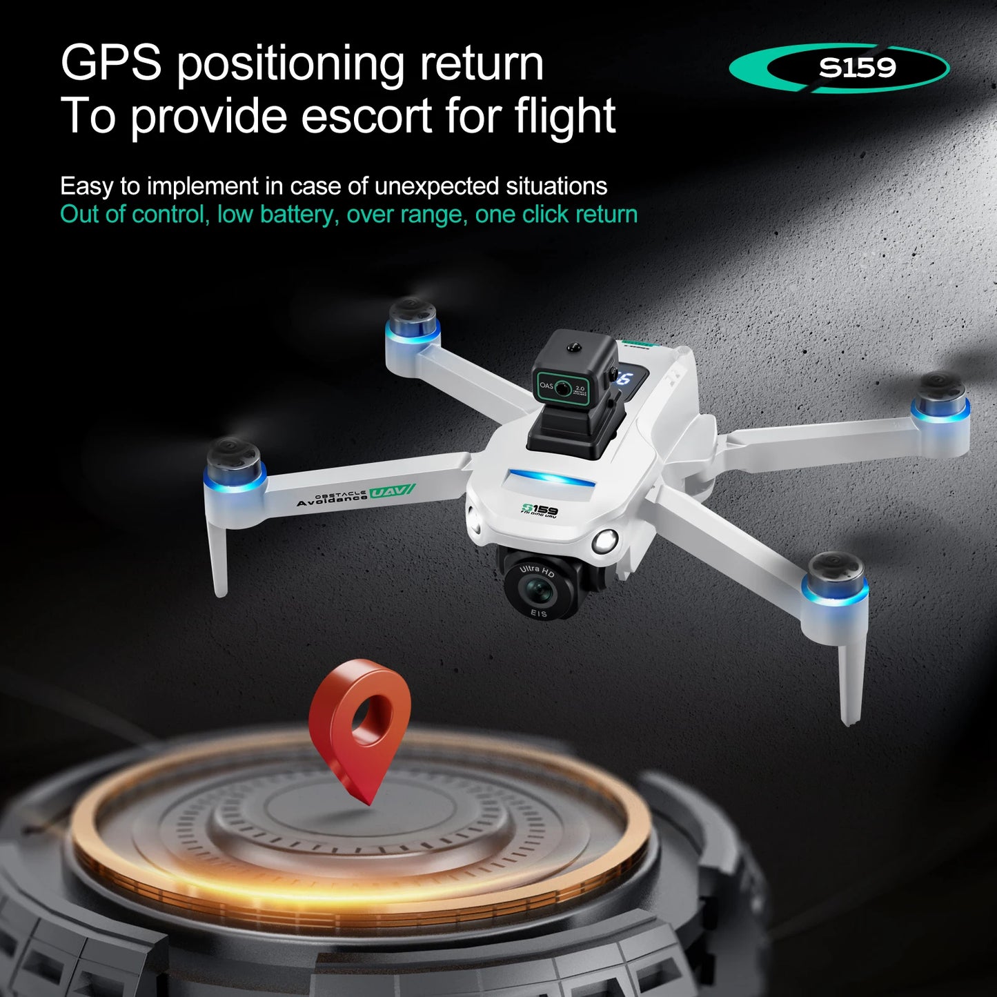 Znlyrion GPS Brushless Drone With Dual Camera And 5G Transmission