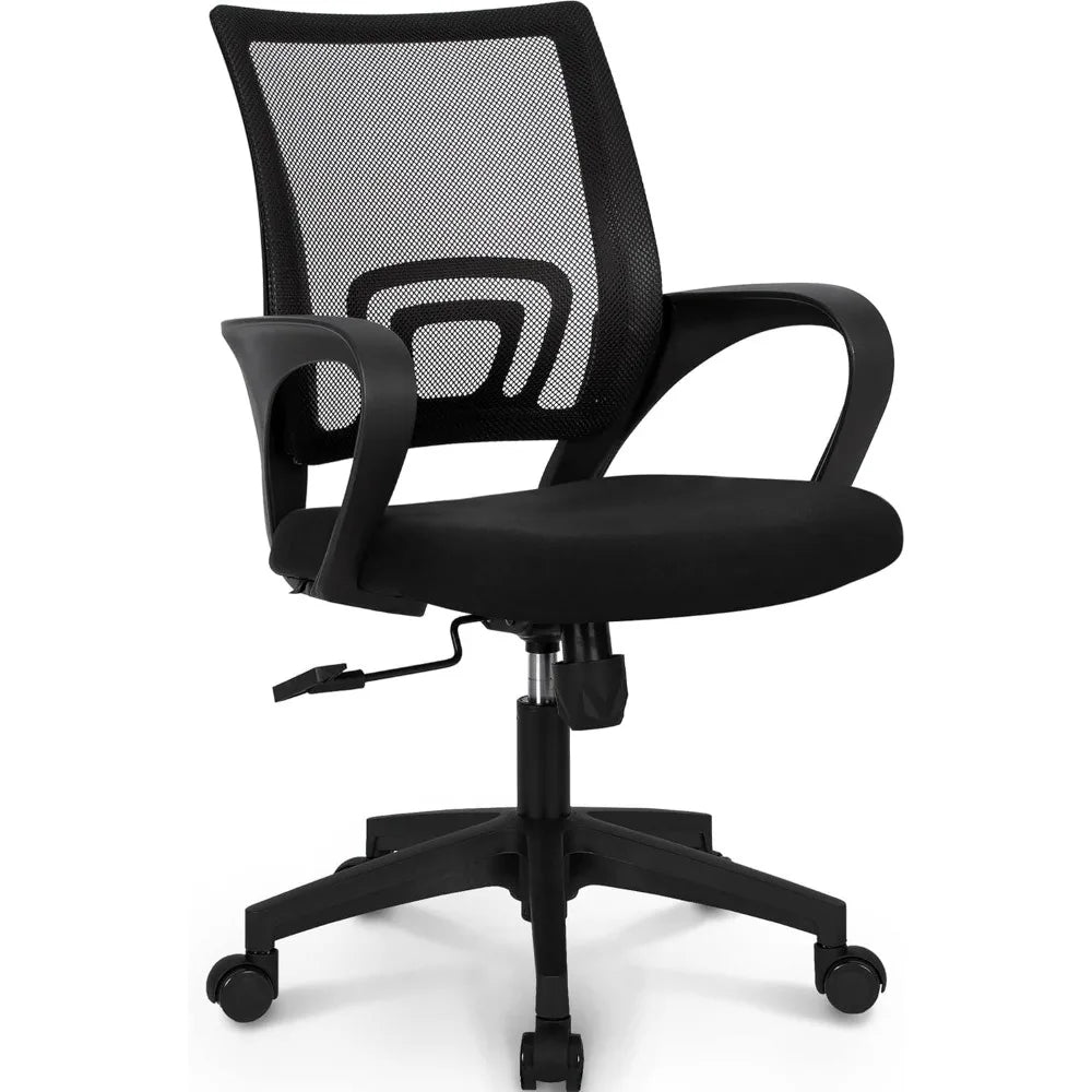Mesh Gaming Office Chair With Lumbar Support And Adjustable Height