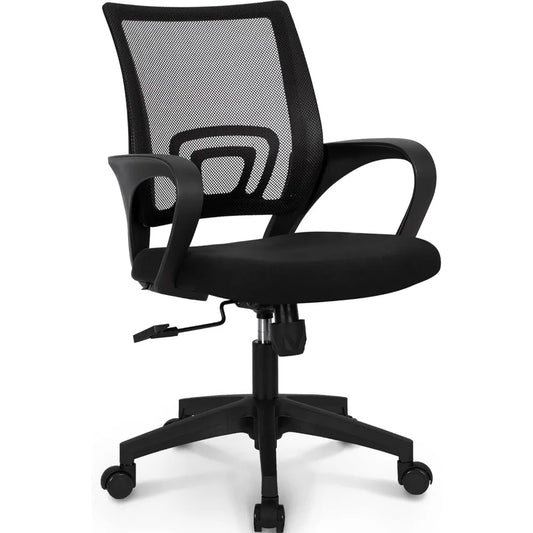 Mesh Gaming Office Chair With Lumbar Support And Adjustable Height