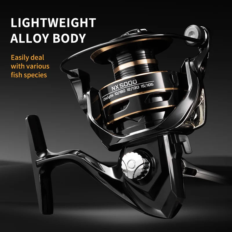 J-BARZILLAI Fishing Spinning Reel Max Drag High Speed Gear Ratio Five To One