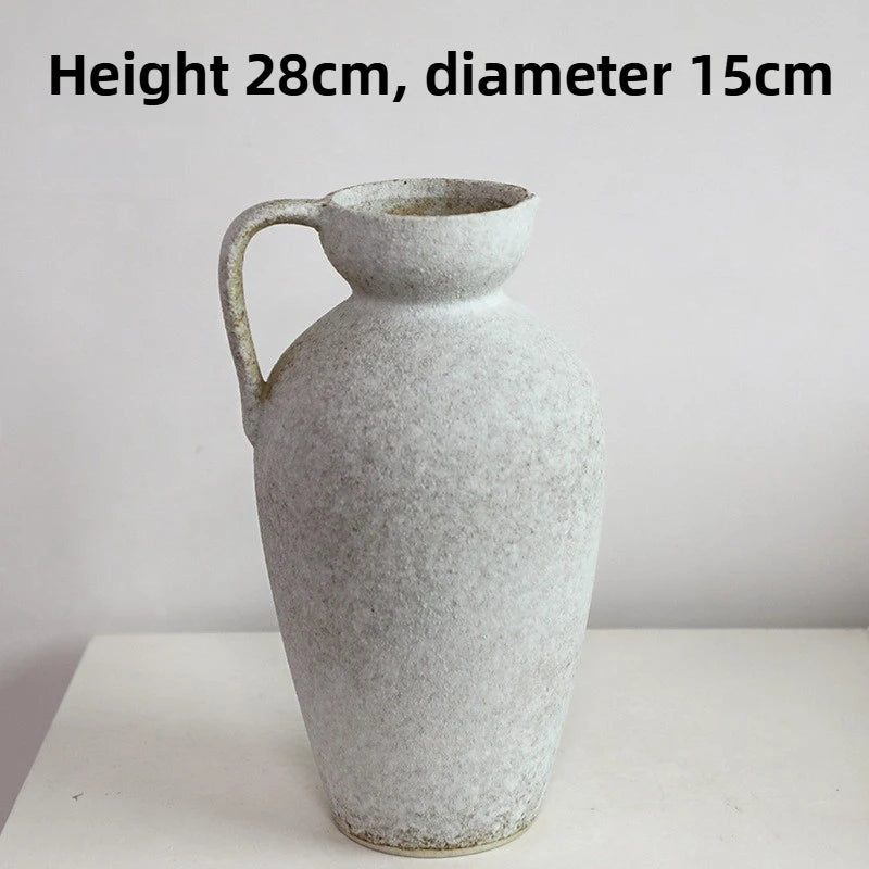 Retro Ceramic Vase Centerpiece for Living Room Decoration