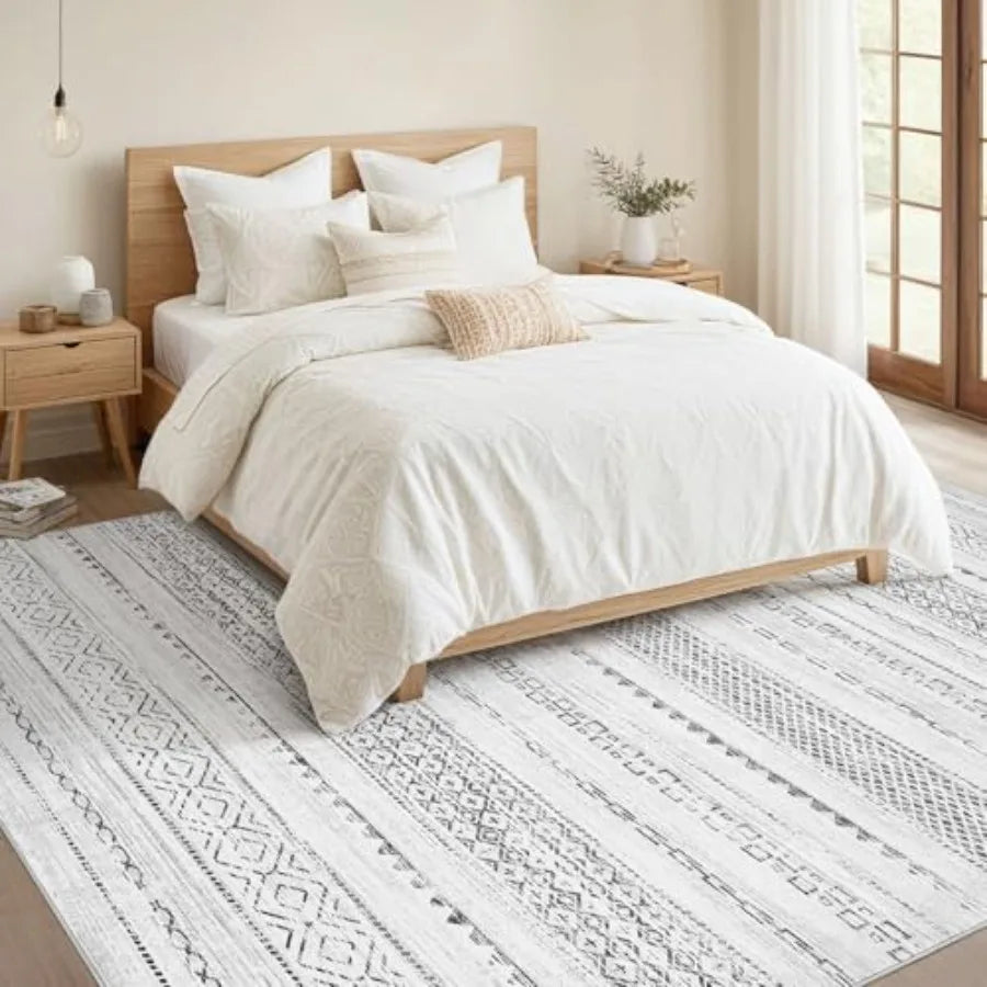 Moroccan Style Indoor Area Rug Stain Resistant And Machine Washable