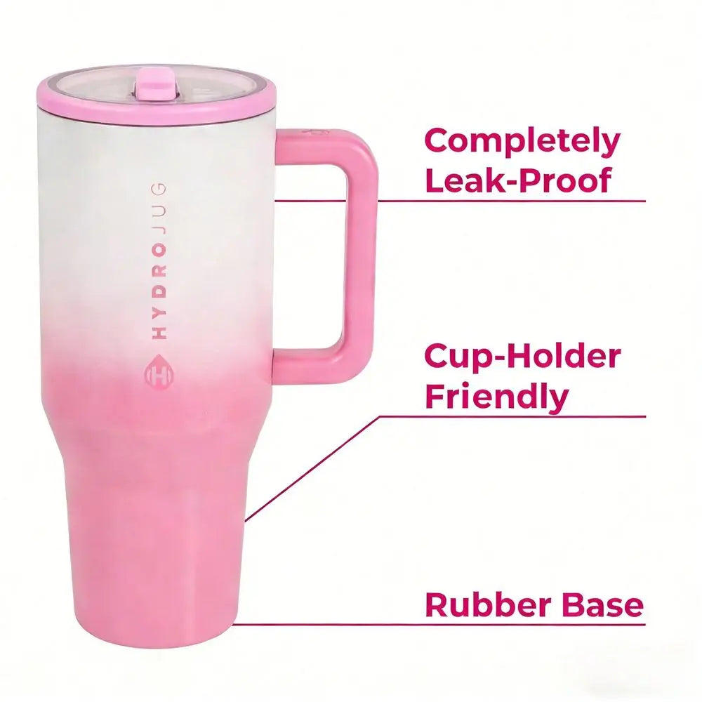 Traveler Insulated Stainless Steel Water Bottle Flip Straw Leak Resistant