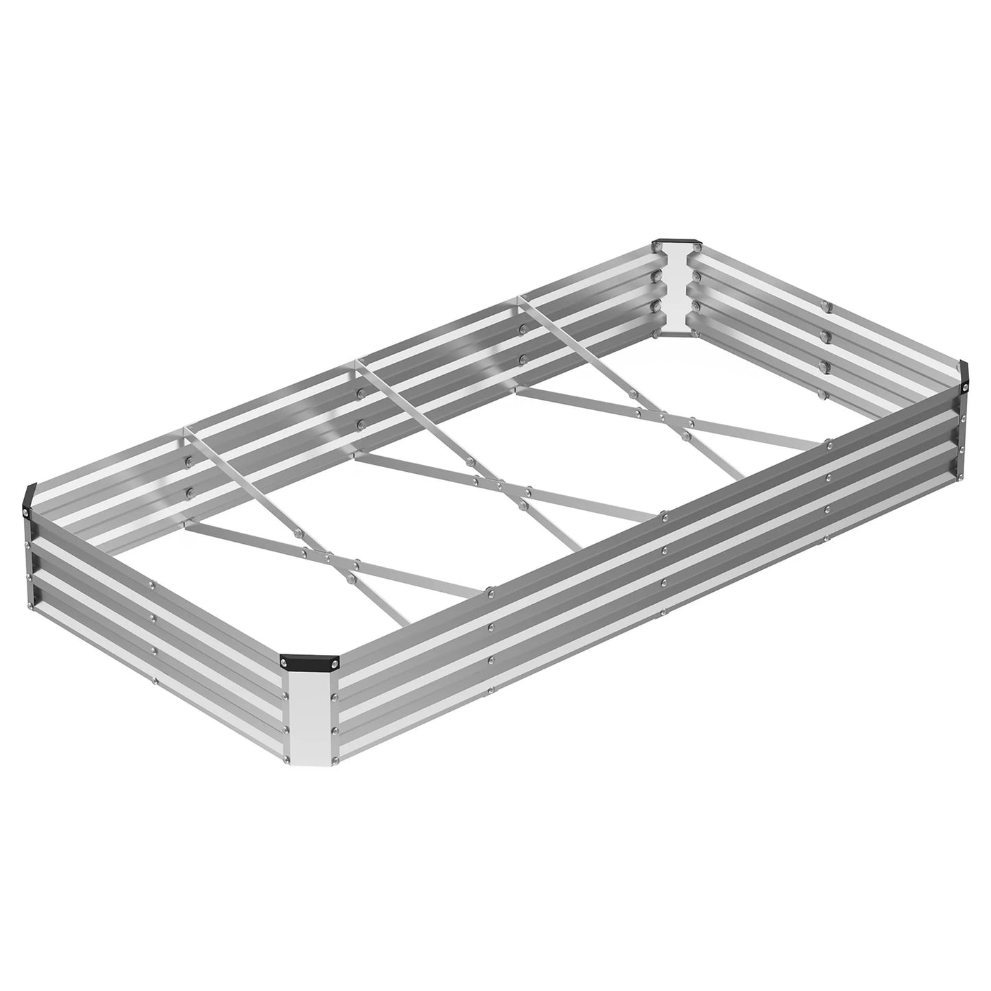 JHK Metal Garden Bed Planter Box for Vegetables and Flowers