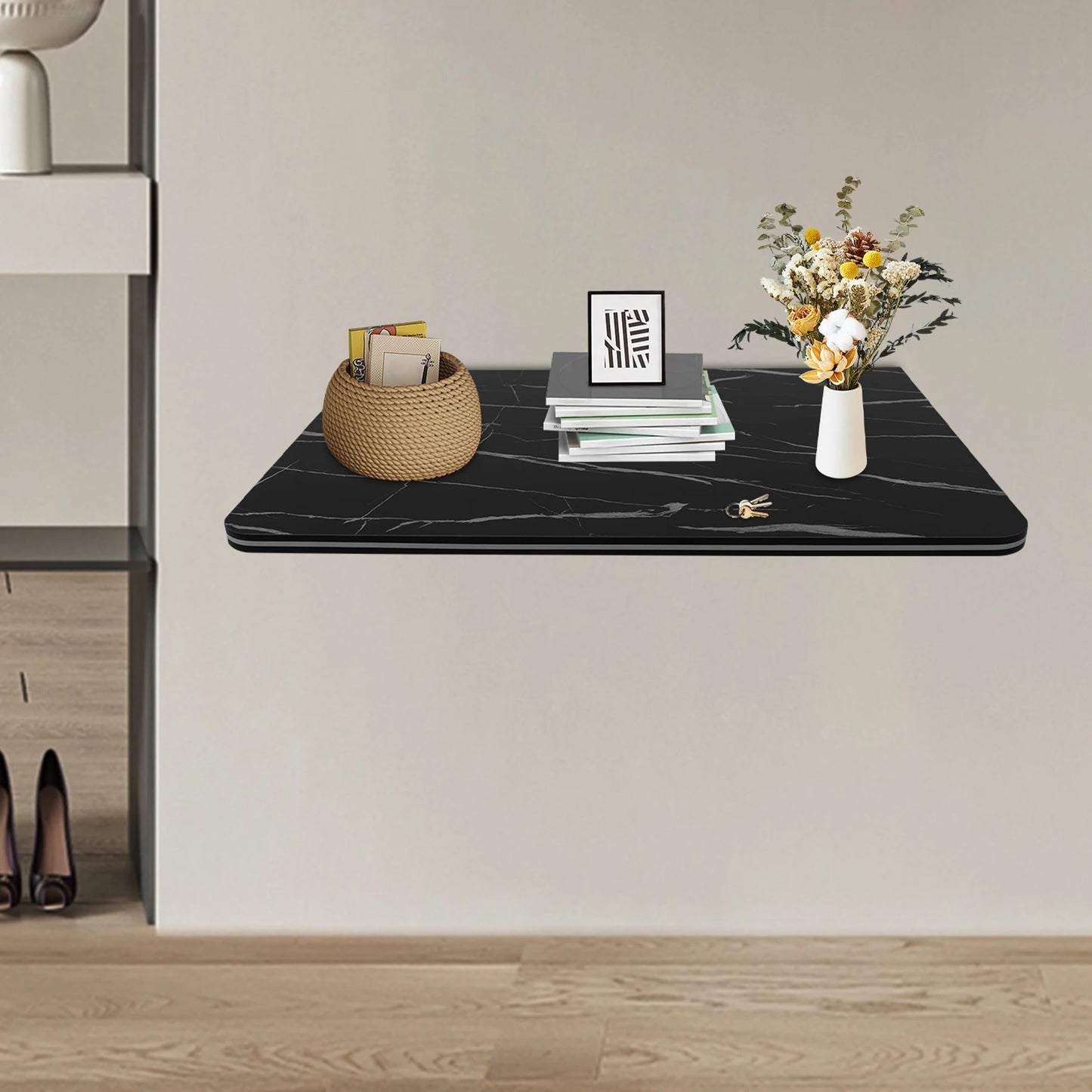 Bymaocar Wall Mounted Folding Table for Living Room