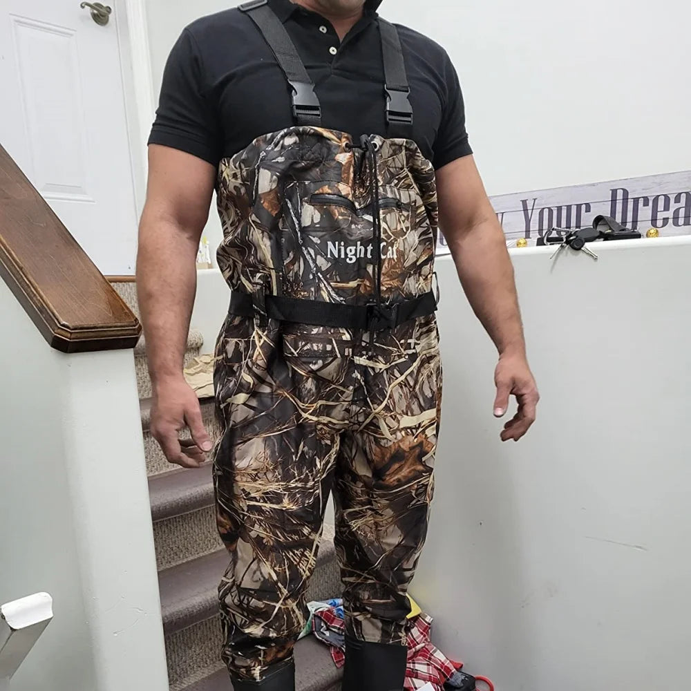 Night Cat Chest Waders Waterproof Bootfoot Belt For Men And Women