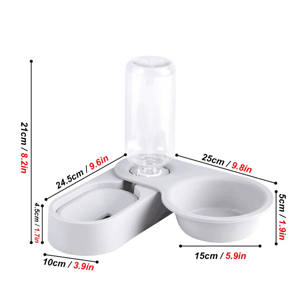 Pet Rabbit Guinea Pig Auto Feeder Food Bowl Drinking Fountain