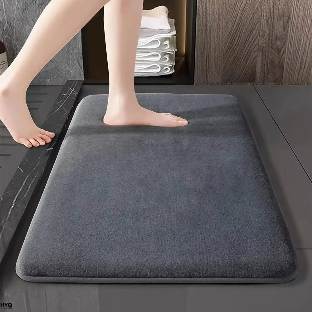 Super Absorbent Floor Mat Bath Mat Anti Slip Coral Velvet