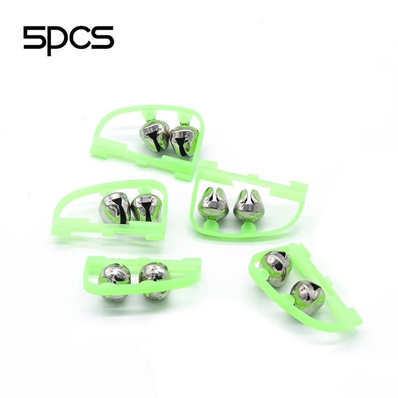 Stainless Steel Fish Bell Luminous Fishing Alarm Fishing Hook Tackle Pike Carp Non-Slip Fishing Accessories For Pole Fish Rod