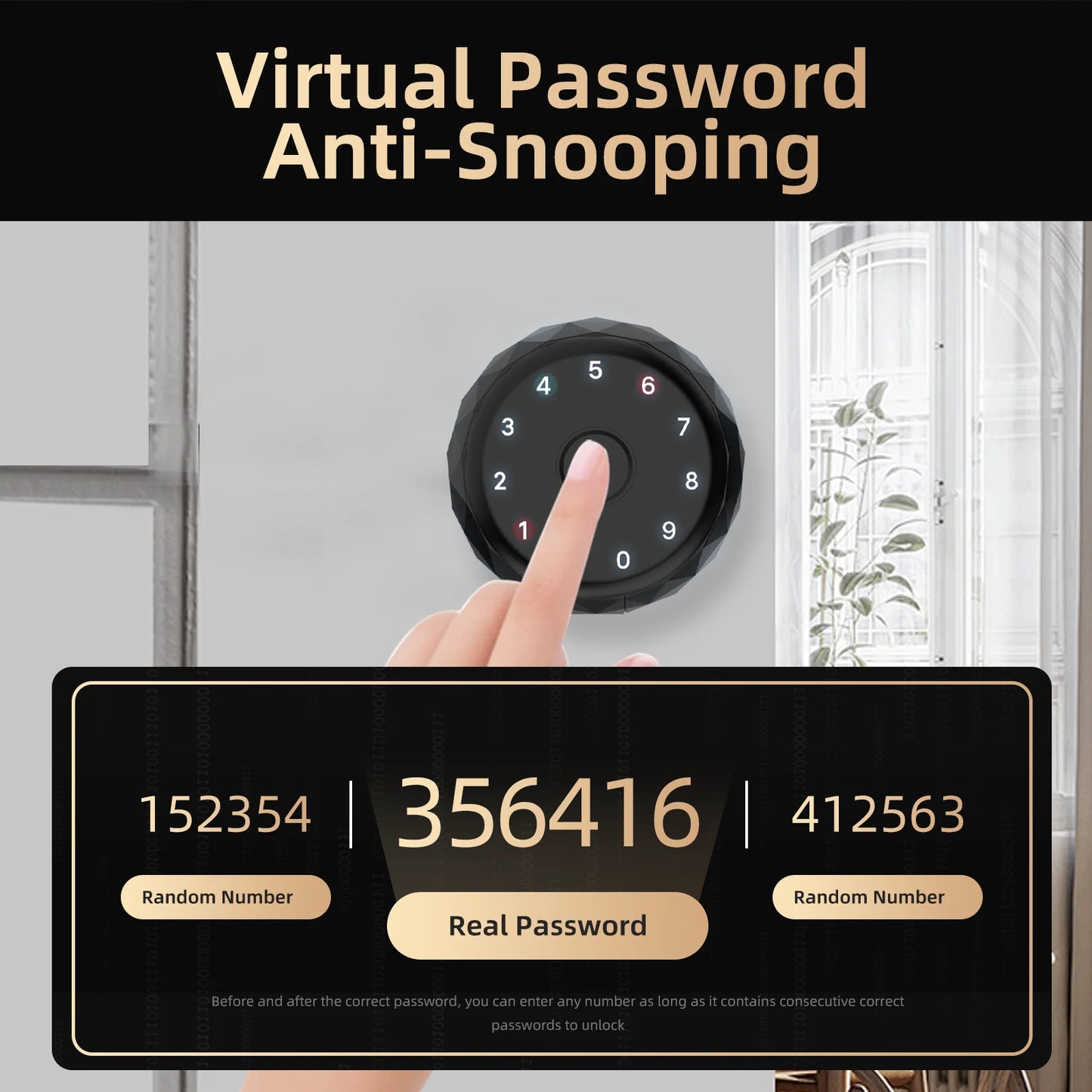 Viladepot Smart Lock With Fingerprint Keypad Bluetooth App Control
