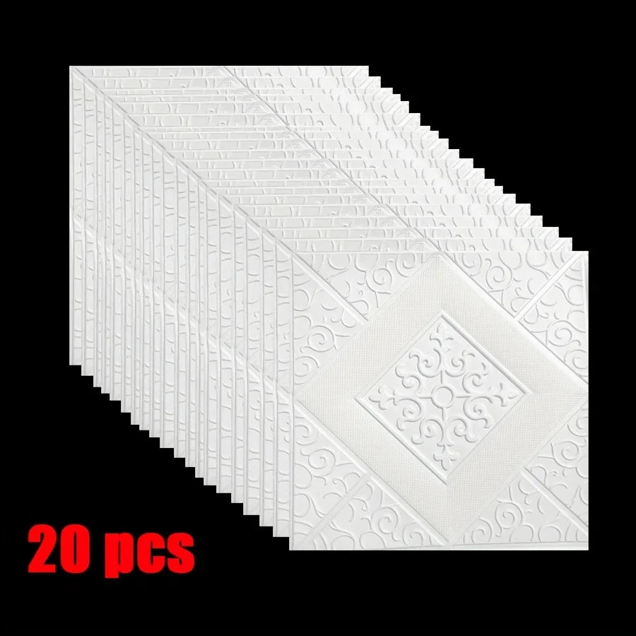 3D Ceiling Wallpaper Self Adhesive Wall Decor Foam Design Sticker