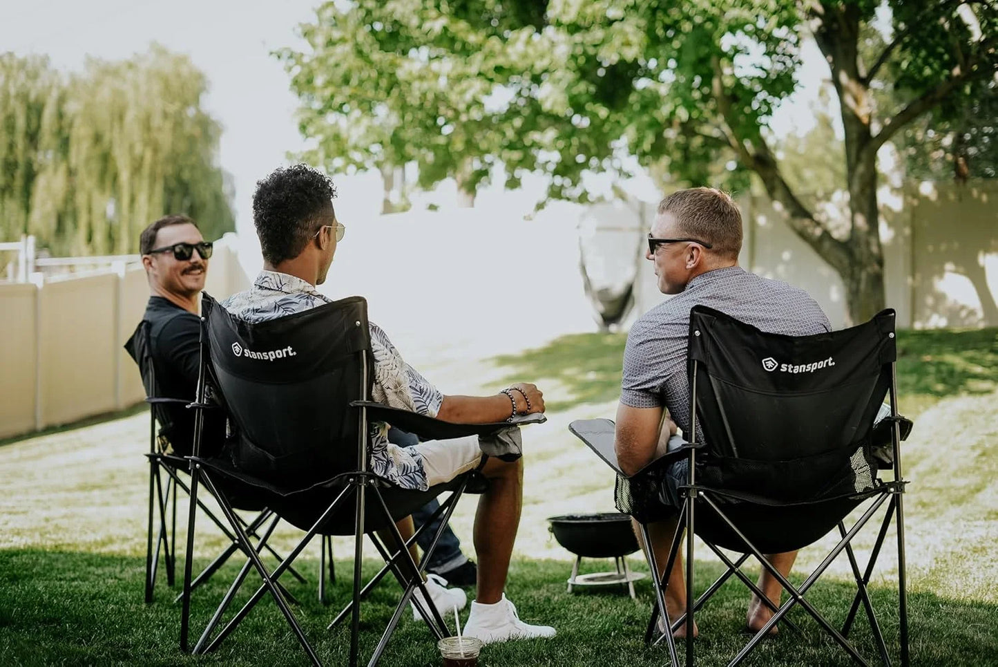 Premium Oversized Camping Chair With Cup Holder For Outdoor Use