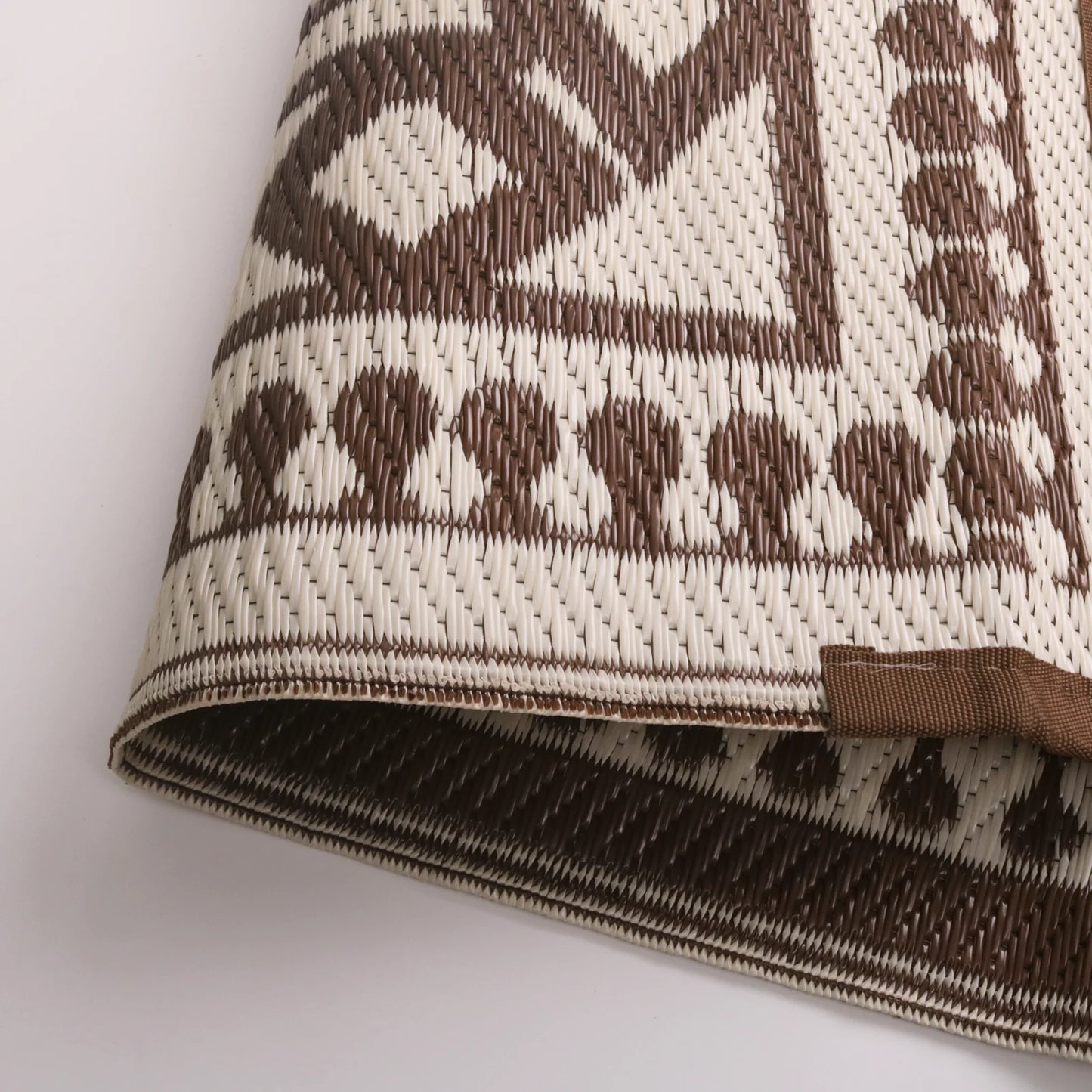 Outdoor Patio Rug Reversible Polypropylene Straw Kilim
