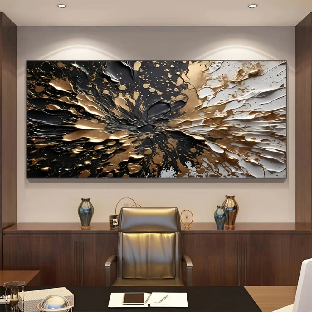 Modern Abstract Ink Splash Wall Mural for Interior Decor