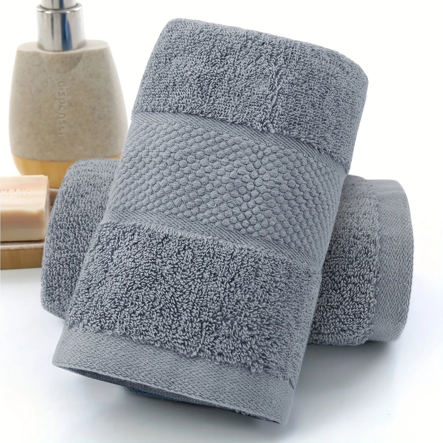 Pure Cotton Bath Towel Soft Absorbent Quick Dry Bathroom Towel