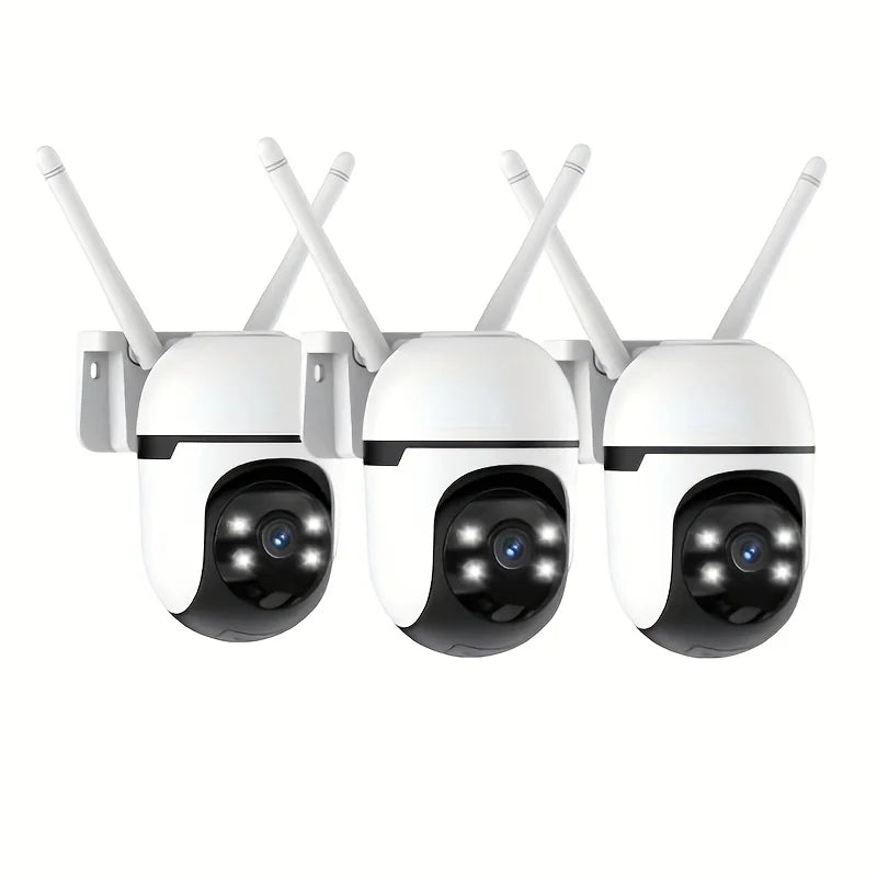 WESECUU Outdoor Security Camera 360 Degree Auto Tracking 4MP WiFi