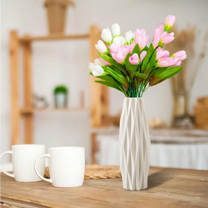 Modern Plastic Vase Pot Nordic Boho Home Decor For Flowers
