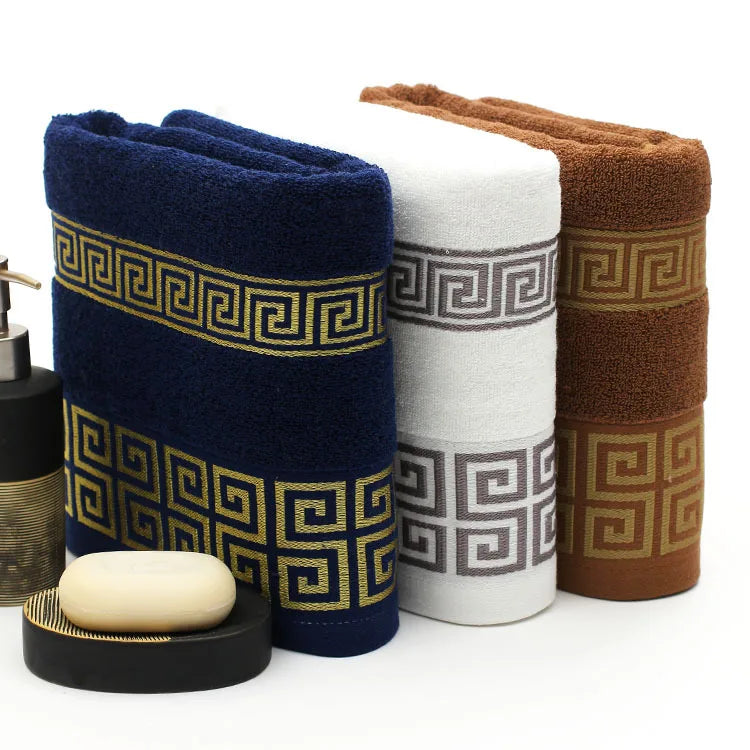 Cotton Towels 2 Pieces Quick Dry Embroidered Hotel Towels