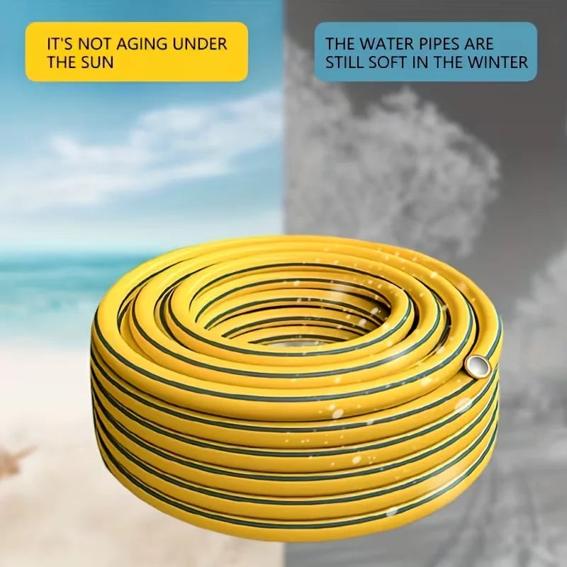 All-Season Leak-Proof Rubber Garden Hose For Home And Car Washing