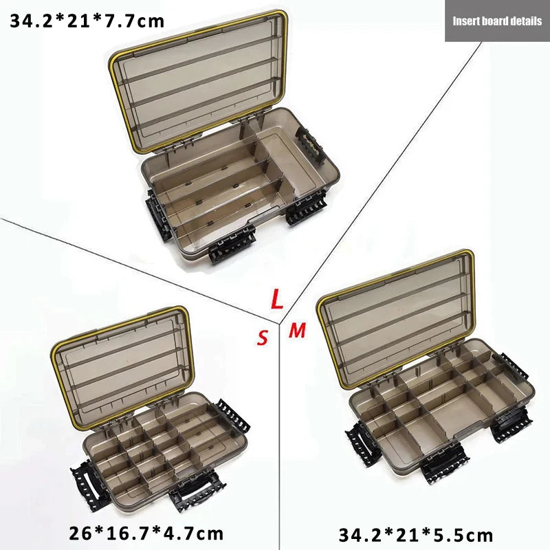 Waterproof Fishing Tackle Box Large Capacity Plastic Storage Case