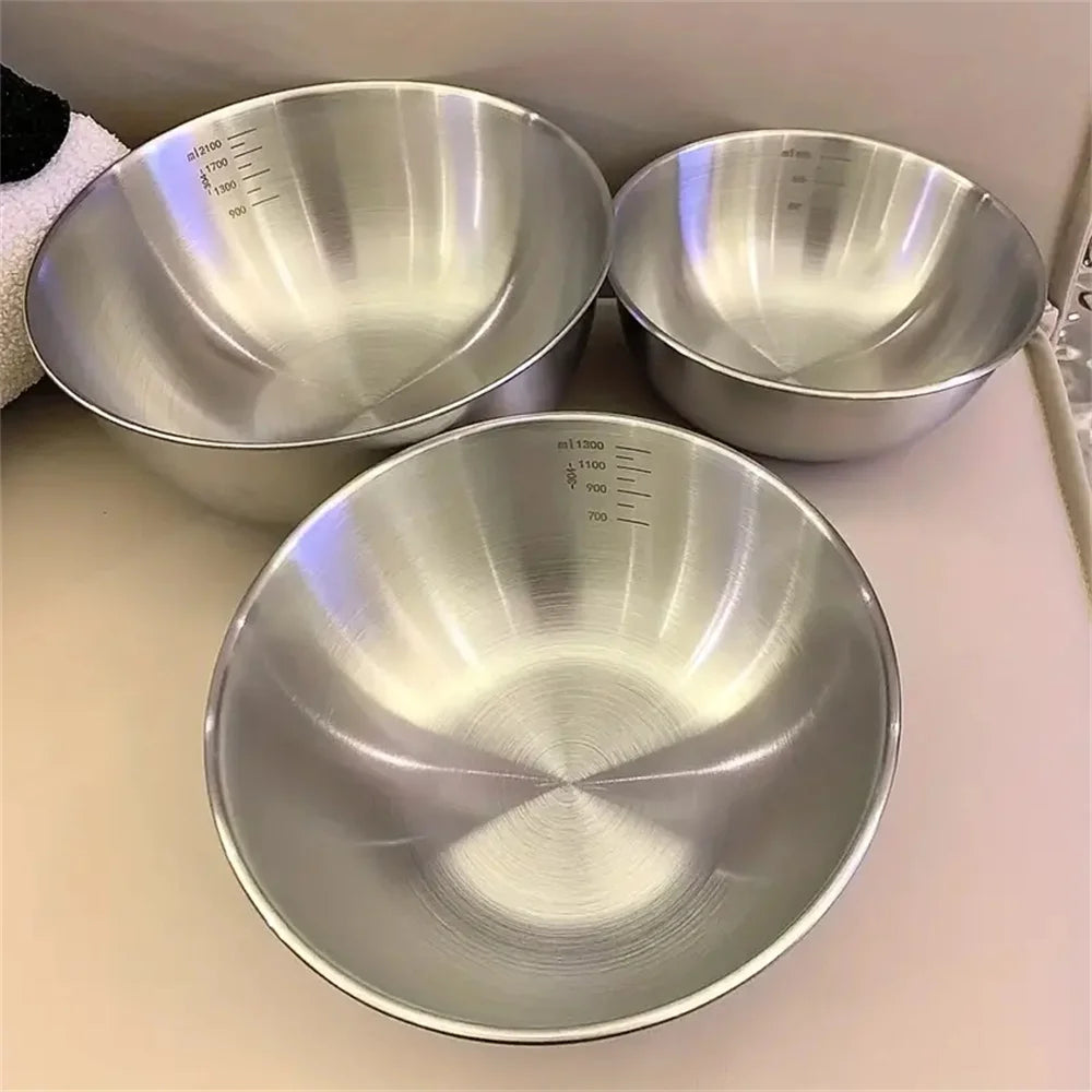 Stainless Steel Mixing Bowl With Scale