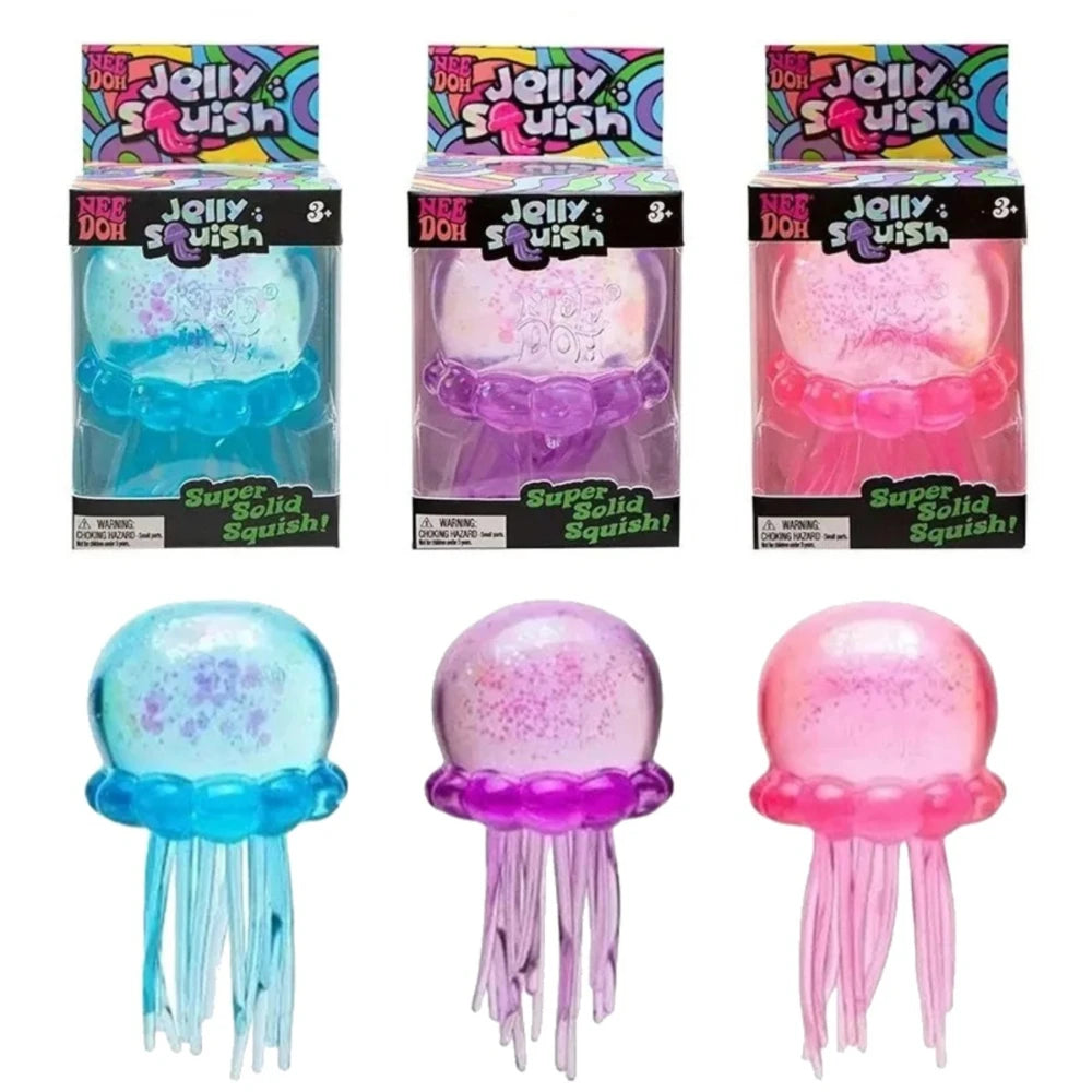 Nee Doh Jellyfish Squish Toy Fidget Water Sensory Stress Relief