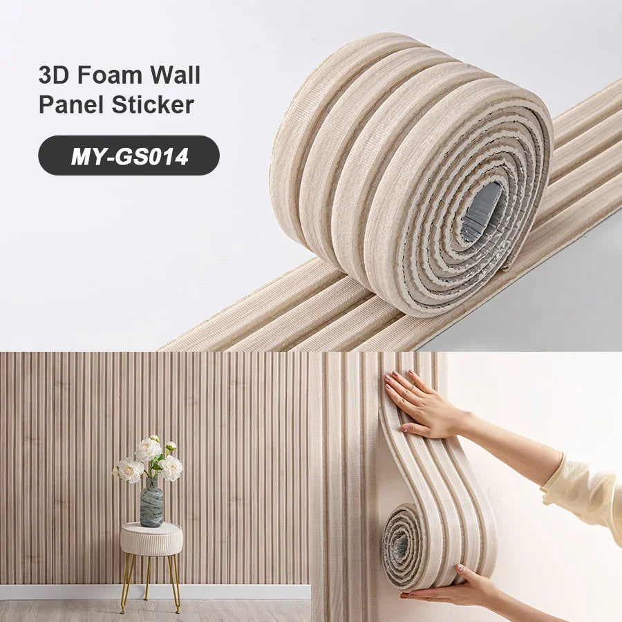 SXP Foam Wall Panel 3D Self-Adhesive Skirting Board
