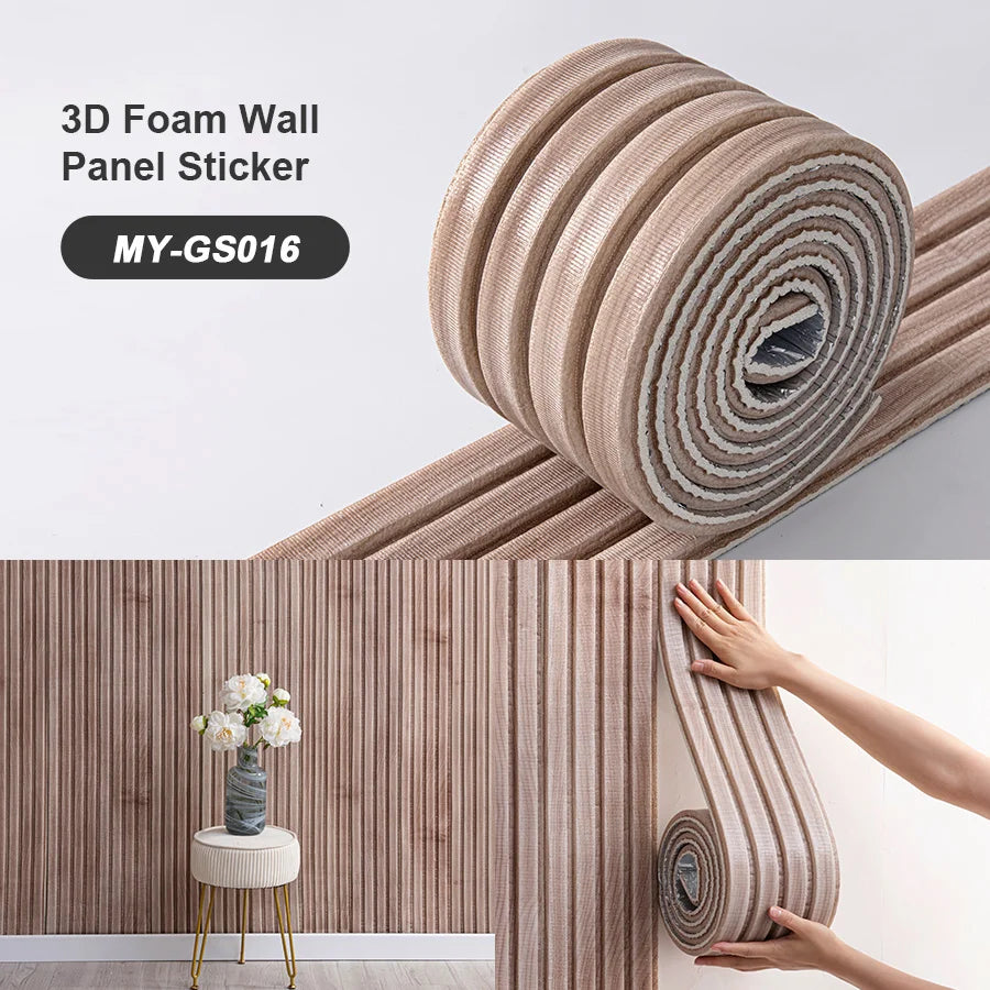 SXP Foam Wall Panel 3D Self-Adhesive Skirting Board