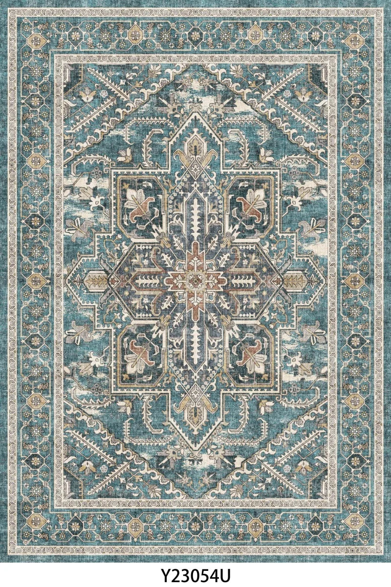 Kilim Wool Silk Washable Geometric Pattern Area Rug Living Room