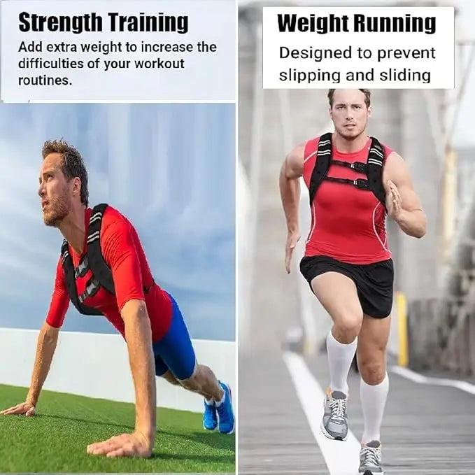 Weighted Vest With Included Weights For Training Workouts