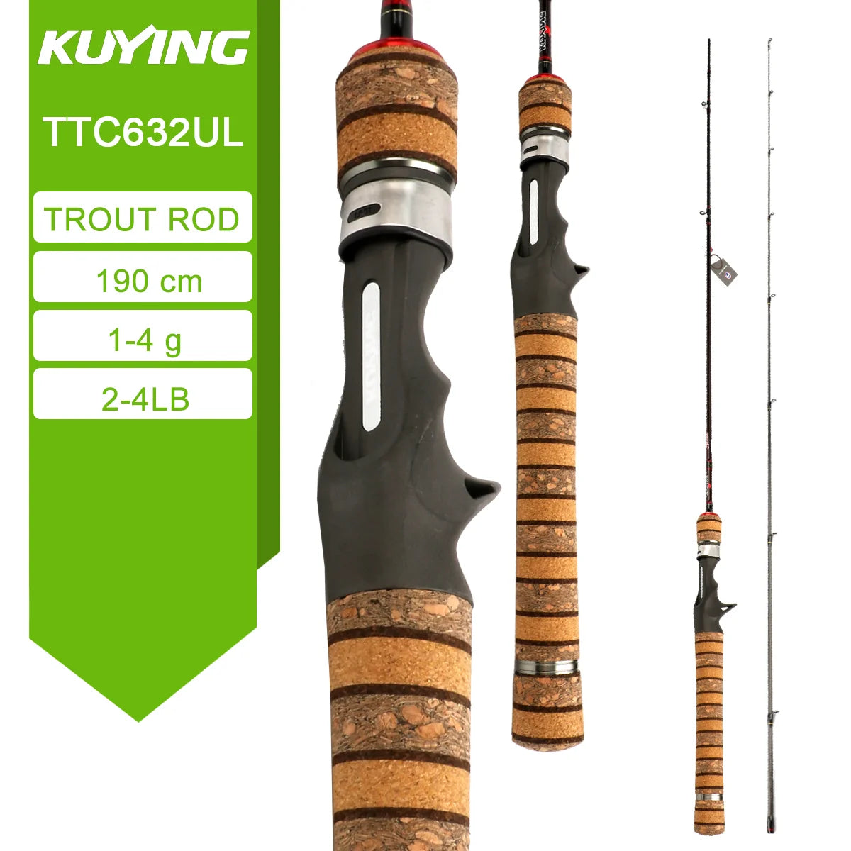 Spinning Casting Rod For Fishing Rods Pole Carbon 0.8-8g 1-8lb Parts Baitcaster