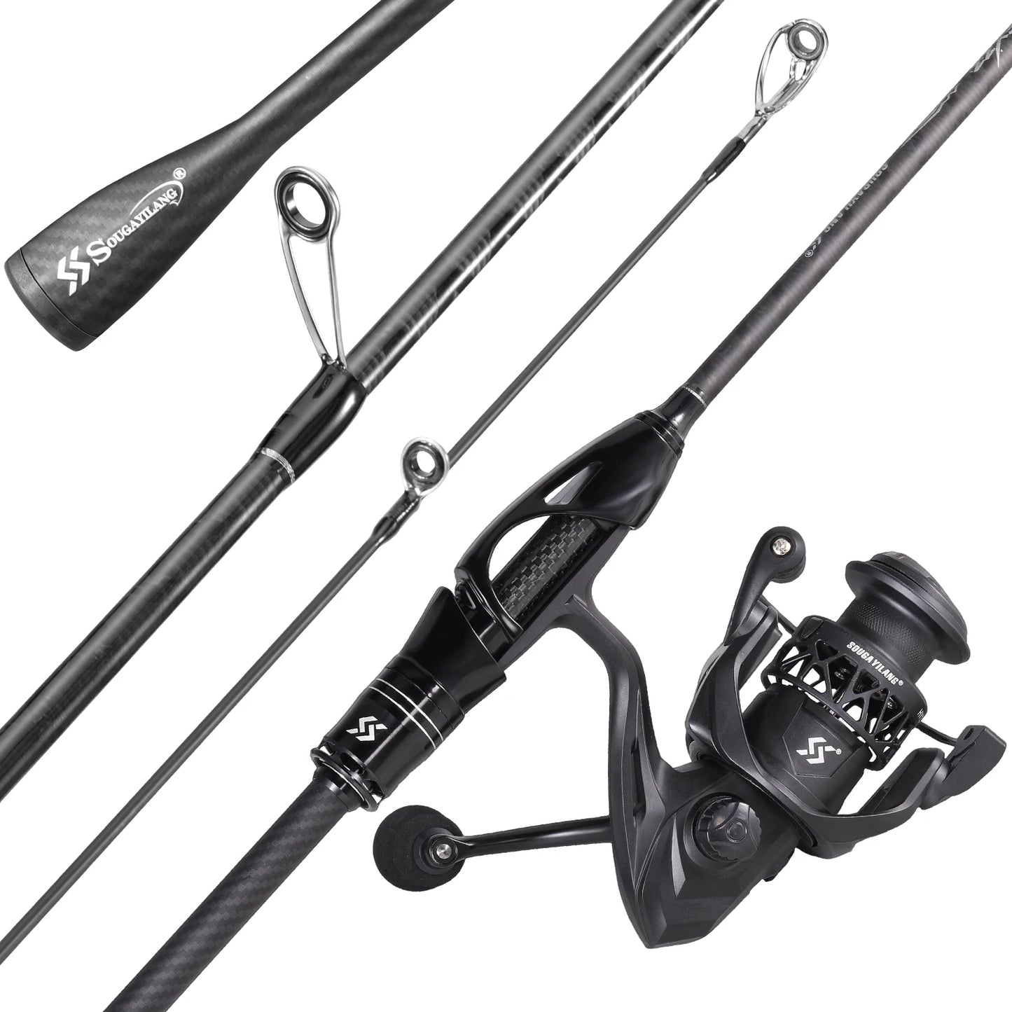 Sougayilang Spinning Rod And Reel Combo For Freshwater And Saltwater
