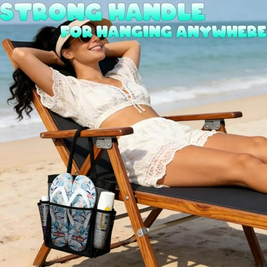 Mesh Shower Caddy Portable Dorm Organizer With 9 Pockets